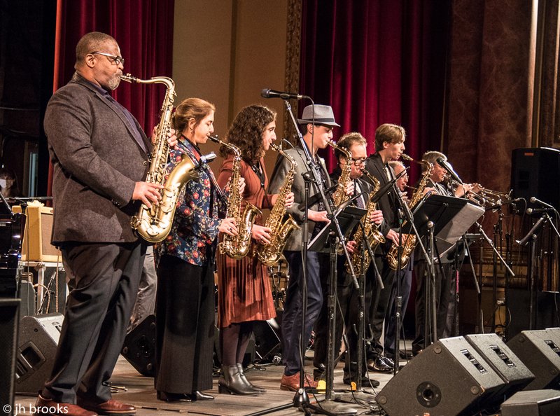 The CCC Ensemble performing on stage