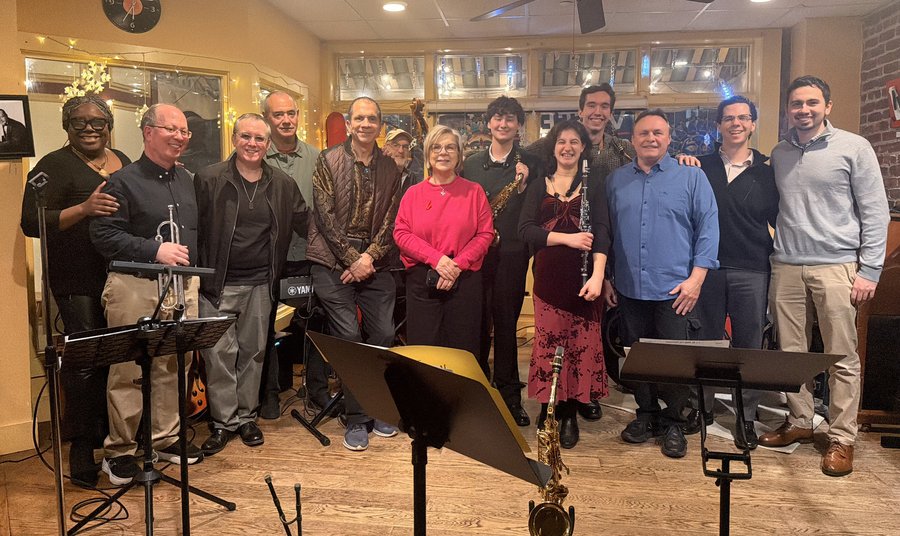 The full group at the December 2025 holiday gathering